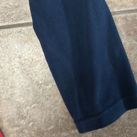 Columbia Fleece 1/4 Zip Blue and Red Long Sleeve Shirt - Picture 3 of 6